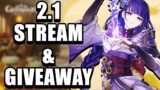 DON'T MISS THE 2.1 LIVESTREAM (GIVEAWAY INSIDE) | Genshin Impact