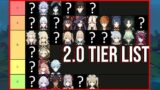 Genshin Impact 2.0 Tier List: Rating EVERY character