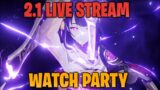 Genshin Impact 2.1 CN Livestream Watch Party WITH Translations!