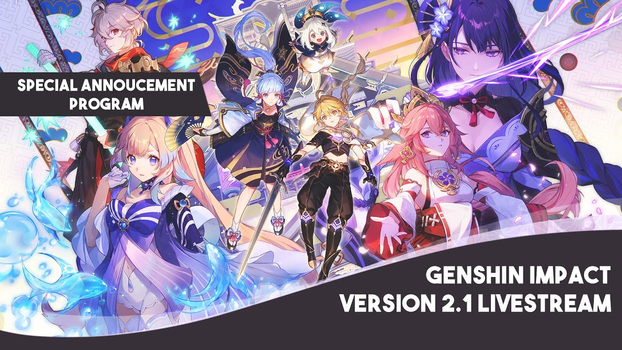 Genshin Impact 2.1 Livestream (English) - Special Announcement Program ...