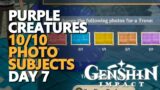 Purple Creature Genshin Impact Photo Subjects 10/10 Fast