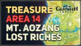 Treasure Area 14 Lost Riches Mt. Aozang Genshin Impact