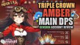 Triple Crowned AMBER?!! | Endgame AR57 Rework | Xlice Account Reviews #11 | Genshin Impact