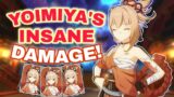 Yoimiya gameplay showcase with bennet and diona..30k Damage! | Genshin impact