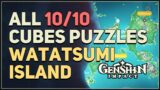 All 10 Cubes Puzzles Watatsumi Island Genshin Impact