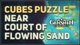 Cubes Puzzle near Court of Flowing Sand Genshin Impact
