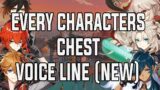 Every Characters New CHEST Voice Line (Genshin Impact 2.1)