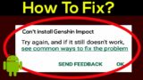 Fix Can't Install Genshin Impact Error On Google Play Store in Android & Ios