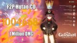 Genshin Impact – Hutao F2P C0 1 Million DMG Showcase – Crowned Talents Max Lv 10