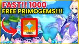How To Get 1000 Primogems FAST!!! (IN 1 MINUTE!!!) – Genshin Impact