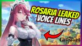 *NEW* ROSARIA LEAKED VOICE LINES | GENSHIN IMPACT LEAKS