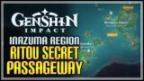 Ritou Secret Passageway Location Genshin Impact (Hello! Anyone in Here? Hidden Achievement)
