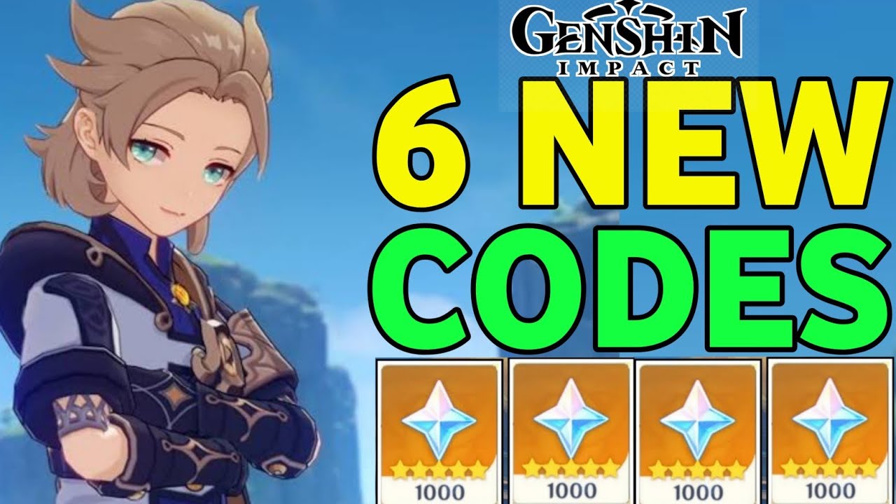 6 NEW GENSHIN IMPACT CODES - GENSHIN CODES - GENSHIN IMPACT REDEEM CODE ...