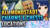 ALL Mondstadt Moonchase Charms & Chests Locations Genshin Impact Moonlight Seeker Route Primogems