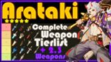 Complete Arataki Itto Weapons Tier List | Genshin Impact