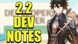 FINALLY THESE CHANGES ARE COMING | 2.2 Dev Notes | Genshin Impact