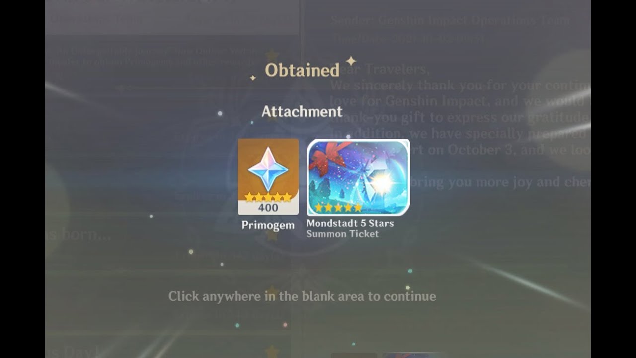 Genshin Impact Anniversary Rewards 4/4 Genshin Impact videos