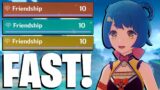 The fastest way to farm Friendship EXP – Genshin Impact