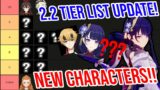 UPDATED 2.2 Tier List! How Has the Meta Changed?! Genshin Impact