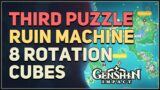 8 Rotation Cubes Ruin Machine Third Puzzle Genshin Impact