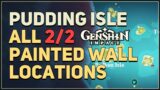 All Pudding Isle Painted Wall Chests Genshin Impact