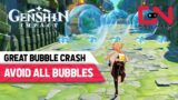 Avoid All the Bubbles Genshin Impact Great Bubble Crash Peculiar Challenge