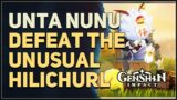 Defeat the Unusual Hilichurl within the designated time Genshin Impact Unta nunu