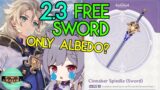 Free 2.3 Cinnabar Spindle Sword Looks Very NICHE; Best in Slot or Sidegrade? | Genshin Impact