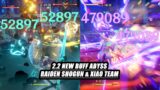 Genshin Impact – 2.2 New Buff Abyss | Raiden Shogun & Xiao Team Gameplay 9 Star