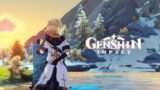 Genshin Impact EP – A Canvas of Soft Snow on Icy Peaks