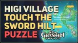 Higi Village Touch The Sword Hilt Puzzle Genshin Impact