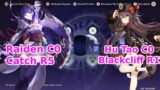 Hu Tao C0 Blackcliff & Raiden C0 Catch | Spiral Abyss 2.2 Floor 12 Full Stars Genshin Impact