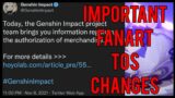 Mihoyo Has Changed Their Fan Creation ToS | Genshin Impact