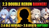 NEW 2.3-2.4 DOUBLE WISH BANNERS!+ 2.4 DLC! & 5* AYATO SKILL! | Genshin Impact
