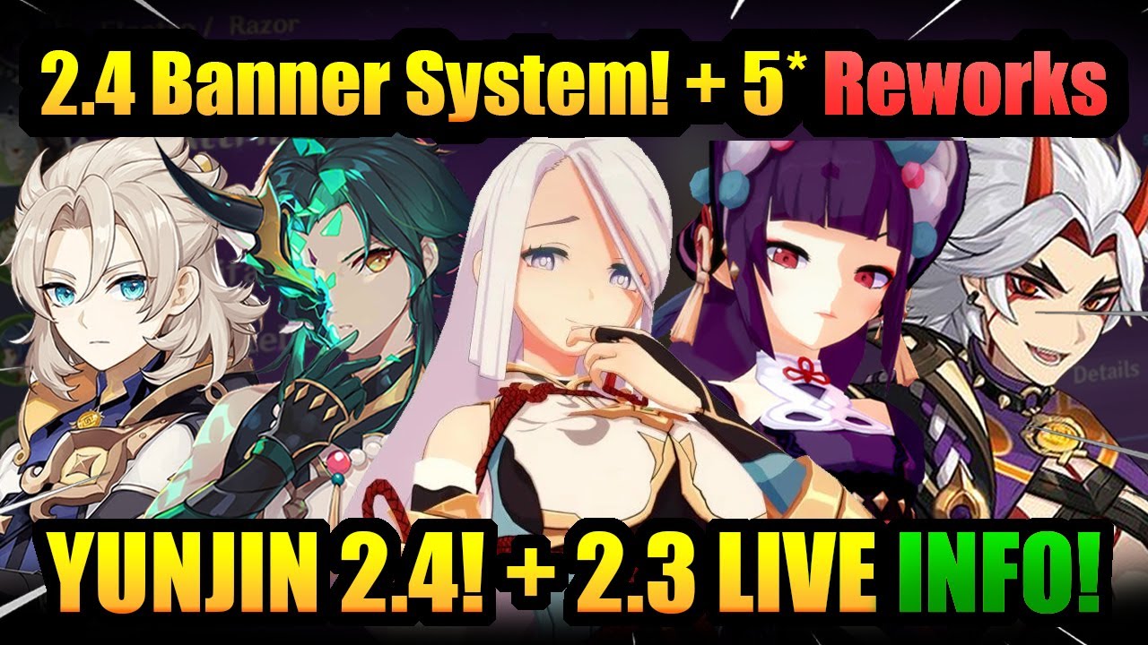 NEW 2.4 BANNER System!+ LANTERN RITE INFO! & 2.3 LIVESTREAM NEWS! Genshin Impact Genshin