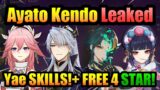 NEW AYATO KENDO SKILL!+ YAE & NEW 2.4 FREE 4 STAR! | Genshin Impact