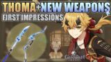 New Weapons… Are they REALLY that valuable? | Thoma Trailer Reaction | Genshin Impact