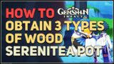 Obtain 3 types of wood Genshin Impact