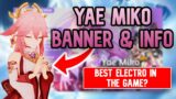 Yae Miko To Be EXTREMELY BROKEN | BANNER RELEASE + PLAYSTYLE | Genshin Impact