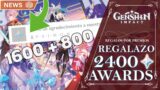 2400 PROTOGEMAS COMO REGALO!! PREMIOS GAME AWARDS Y PLAYSTATION | Genshin Impact