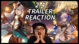 Genshin Impact 2.4 Trailer REACTION