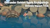 Glitch under Golden Apple Archipelago in Genshin Impact (Underwater Terrain Trick)