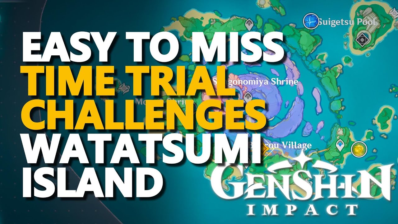 Hard to find Watatsumi Island Time Trial Challenge Genshin Impact ...