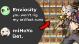 I Asked miHoYo to RIG my Artifact Runs (Farming for Itto) | Genshin Impact