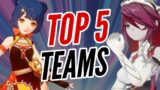 TOP 5 TEAMS THAT ARE NOW POPULAR IN 2.3 GENSHIN IMPACT