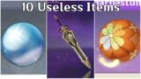 10 Useless Items in Genshin Impact!!!