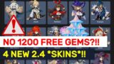 4 NEW Upcoming Character *Skins* Changes For Patch 2.4! | Genshin Impact