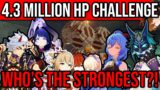 4.3 MILLION HP SHOWDOWN! WHO'S THE BEST DPS?! 9 Popular Teams! Genshin Impact