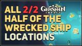 All 2 Half of the Wrecked Ship Location Genshin Impact