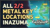 All 2 Metal Key Locations Genshin Impact Inazuma